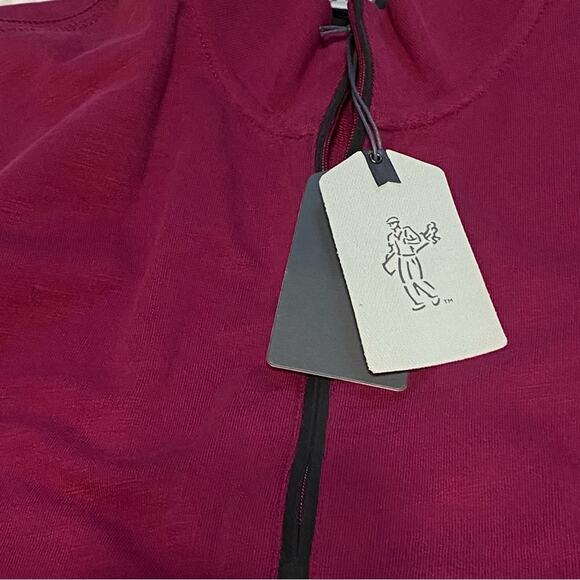 Ashworth NWT Golf Men’s 1/4 zip cotton vest, oversized Medium in the color Berry - Picture 12 of 12